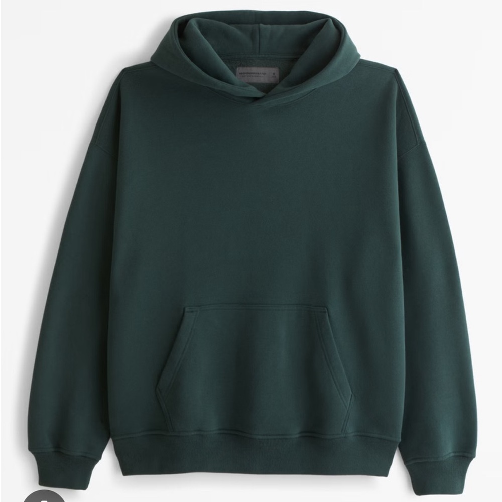 Abercrombie & Fitch dark spruce essential popover Hoodie